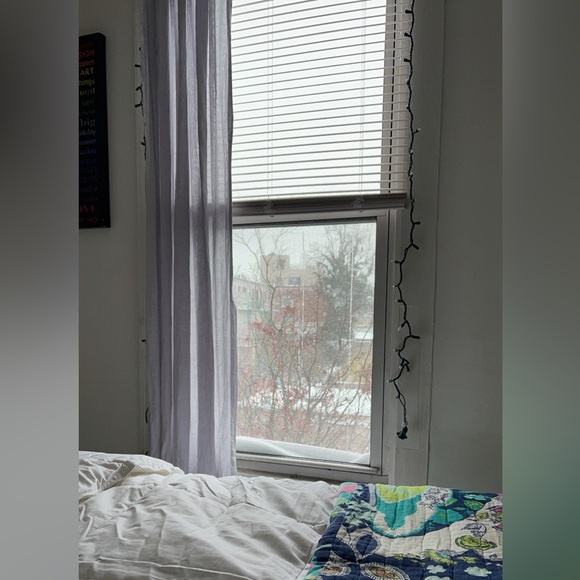 Anthropologie stitched linen curtain - Picture 2 of 2